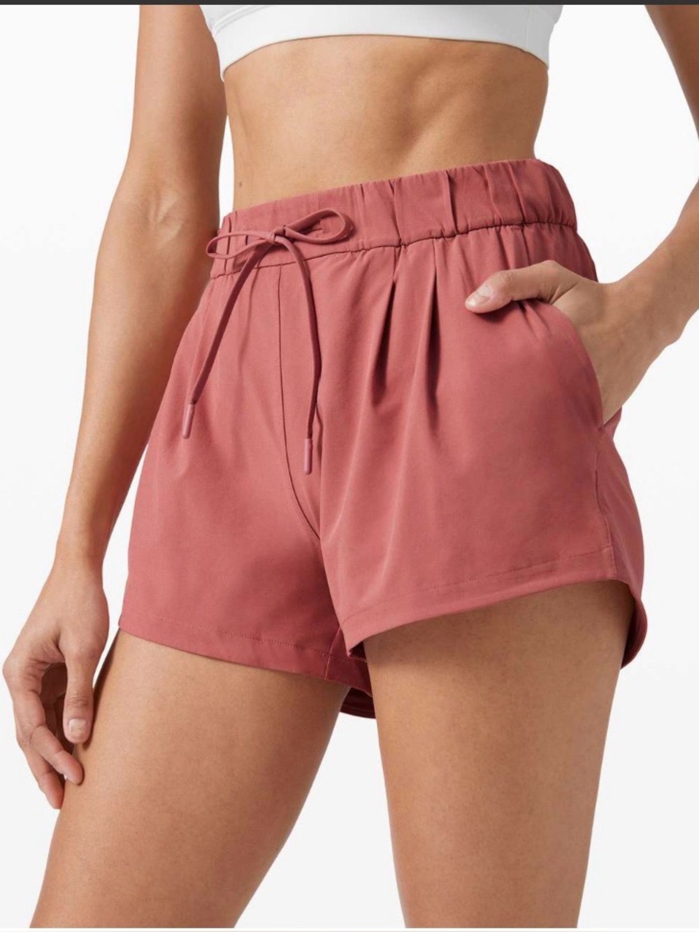 Lululemon Stroll at Sundown Short 3" Cherry Tint 6 Swift W7BBVS Run Gym Yoga